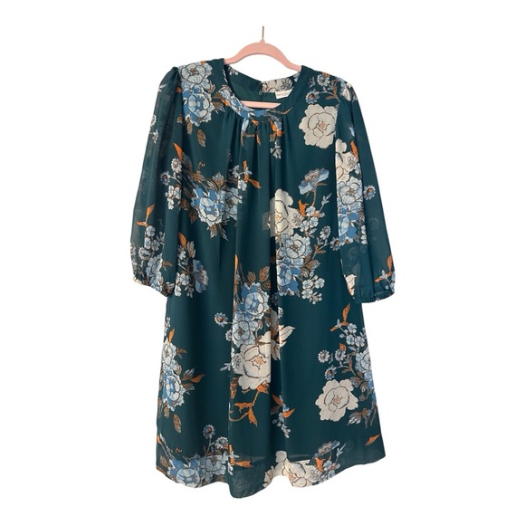 Eva Mendes Floral 3/4 sleeve Dress‎ - Picture 3 of 9